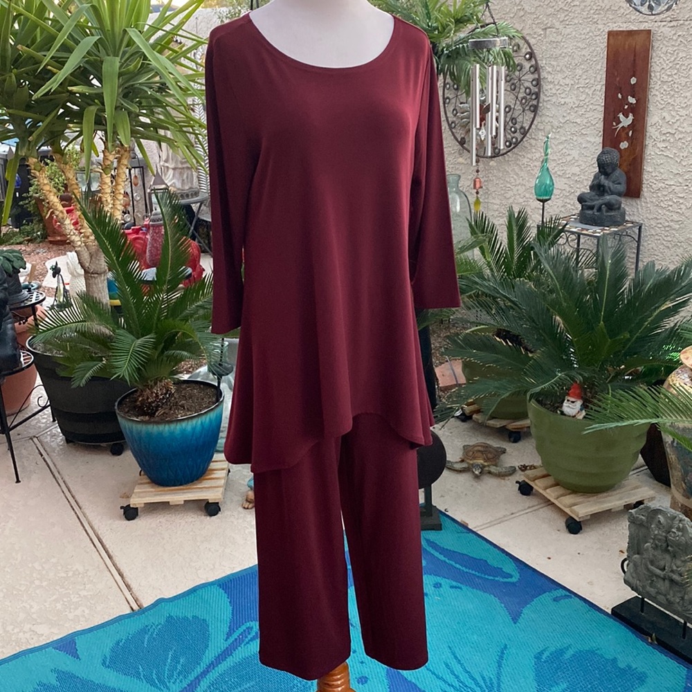 💜💜ALFANI 2 PIECE BURGUNDY OUTFIT💜💜